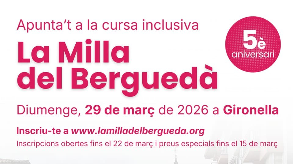 Milla del Berguedà 2026