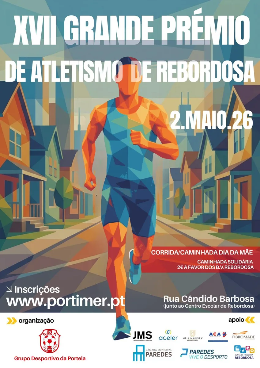 XVII Grande Prémio de Atletismo de Rebordosa – Corrida/Caminhada Dia da Mãe 2026