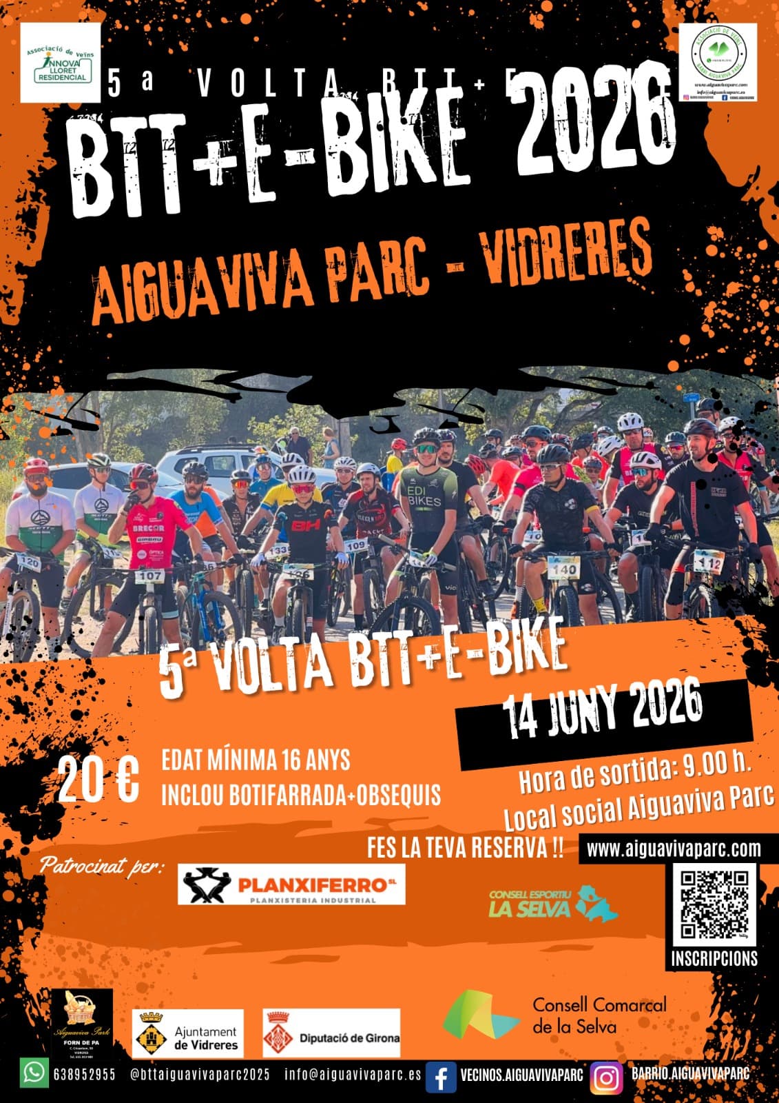 5ª Volta BTT + Ebike Aiguaviva Parc - Vidreres 2026