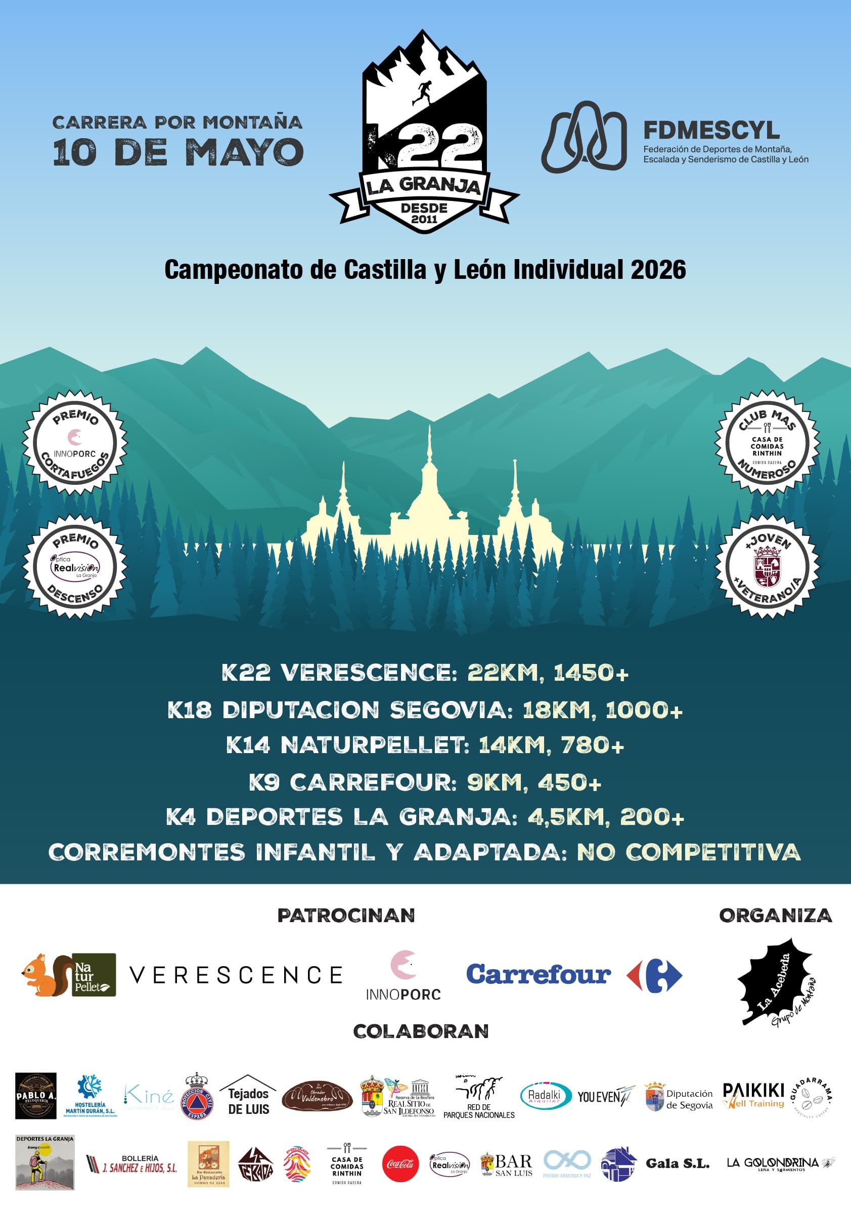 Campeonato de Castilla y León de Corridas por Montanha em Linha Individual e 2ª Prova da Taça em Linha – K-22 La Granja