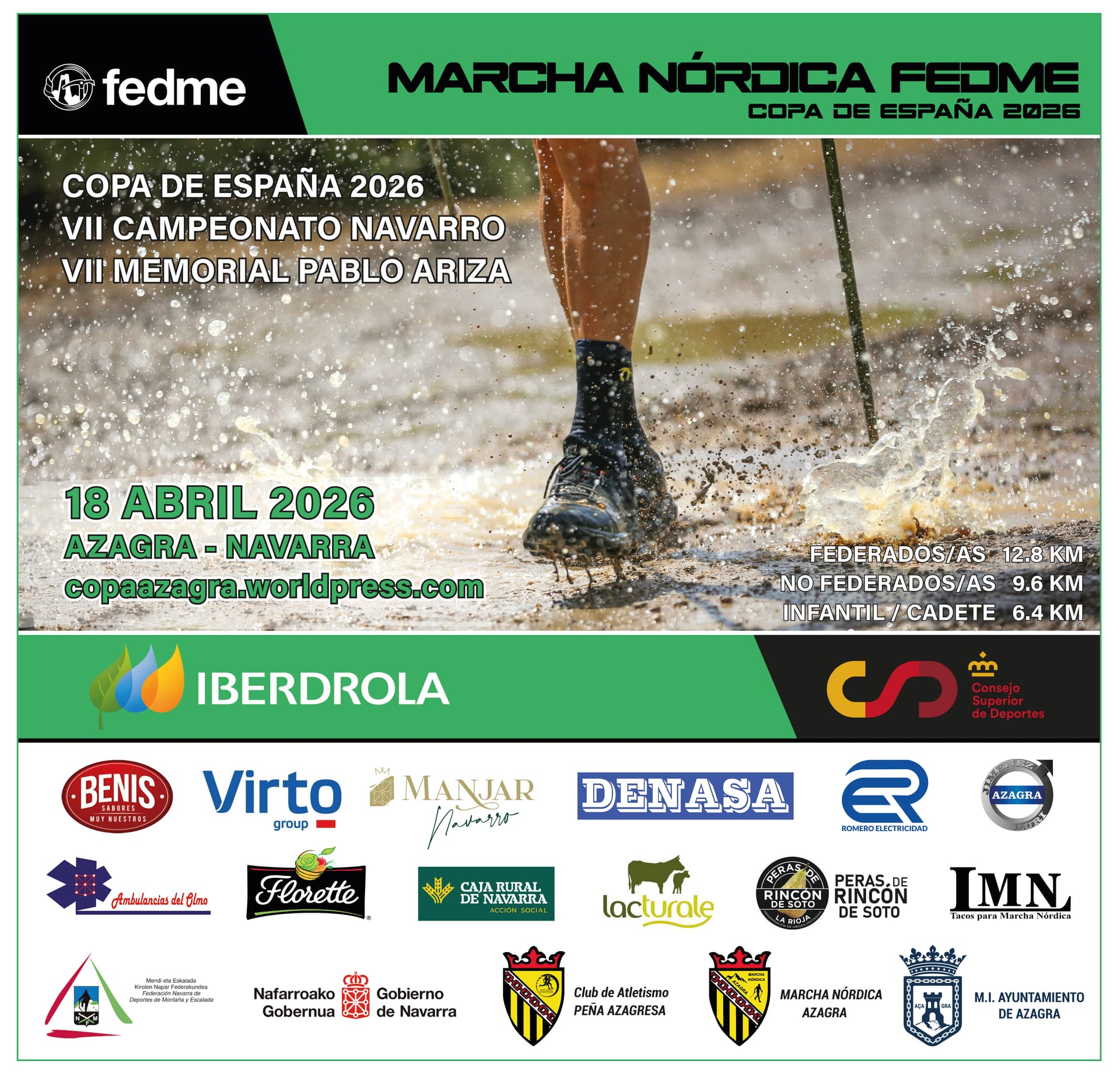 II Prova da Taça de Espanha de Marcha Nórdica "VII Memorial Pablo Ariza"