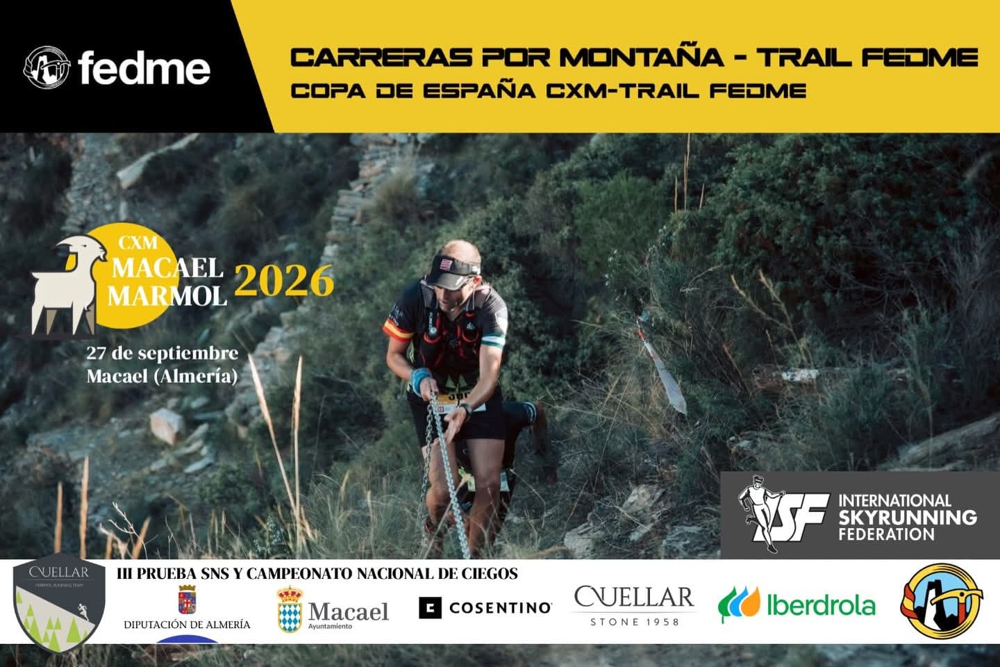 III Taça de Espanha em Linha e Campeonato de Espanha para Cegos em Linha de Corridas por Montanha Macael Mármore