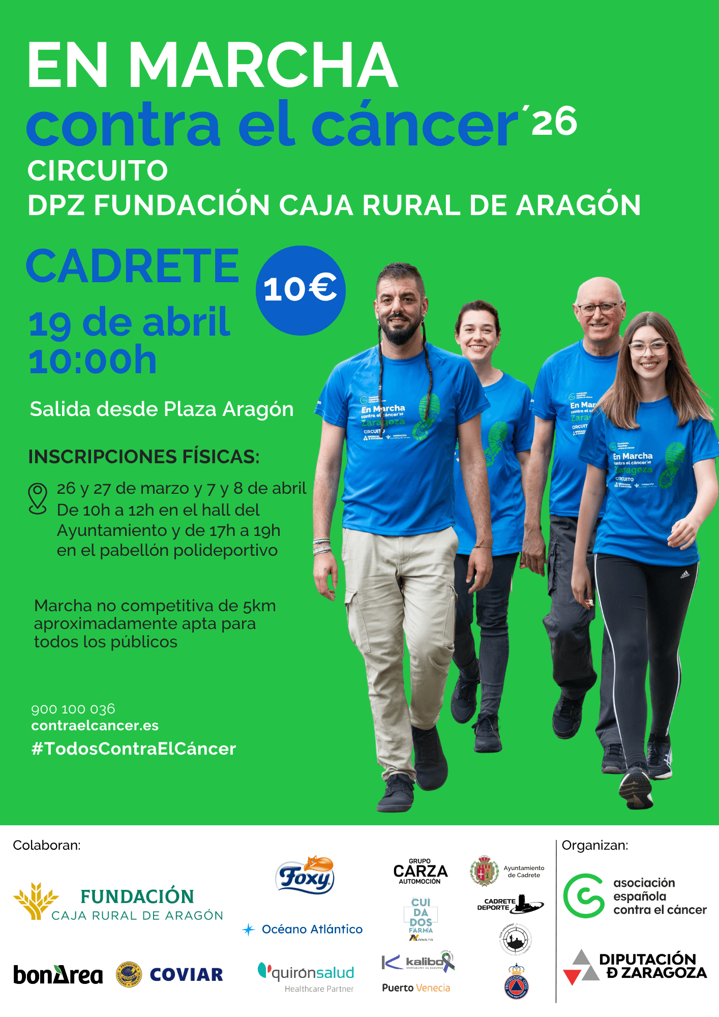 Muévete Contra el Cáncer Cadrete 2026