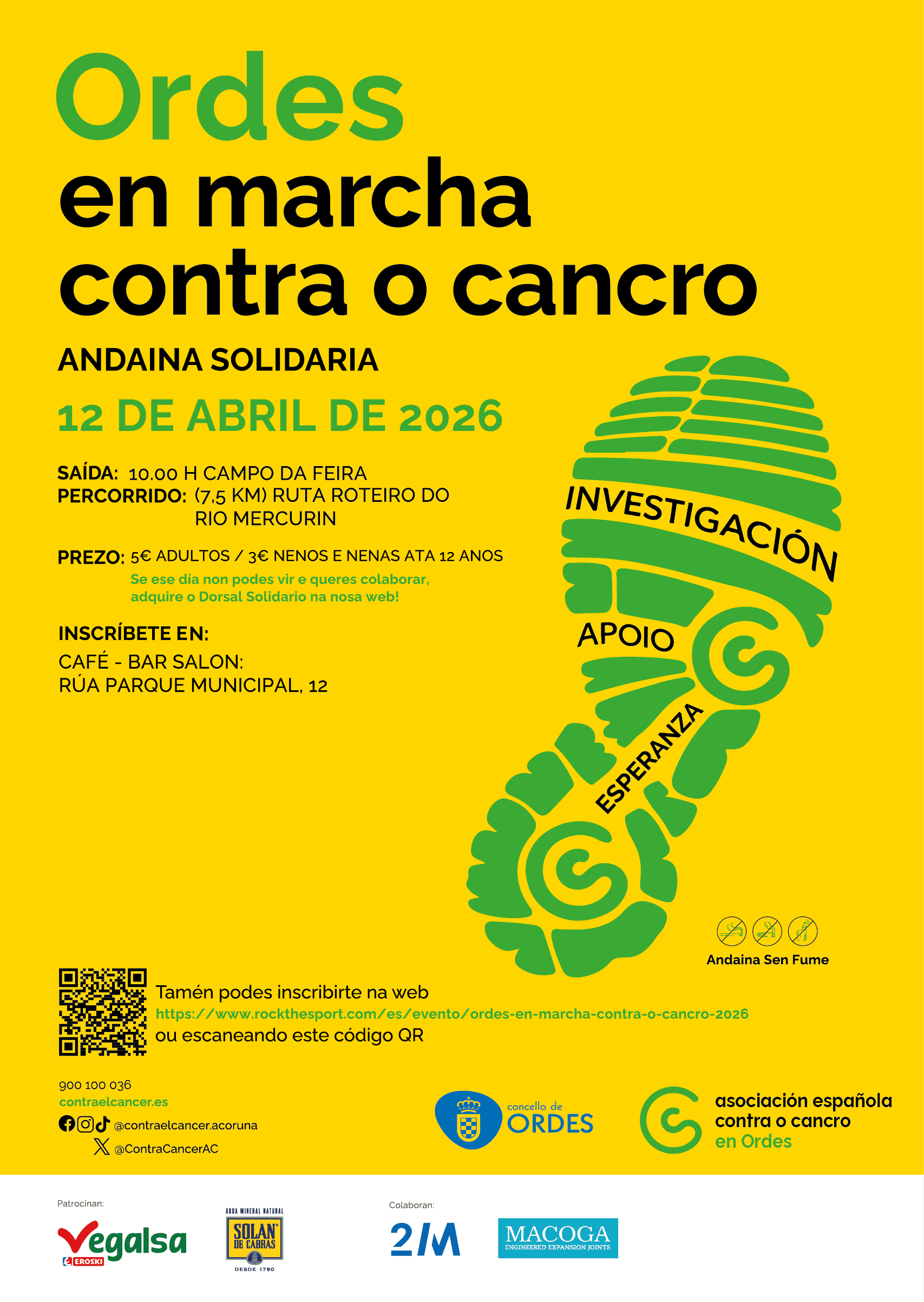 Ordes en Marcha Contra o Cancro 2026