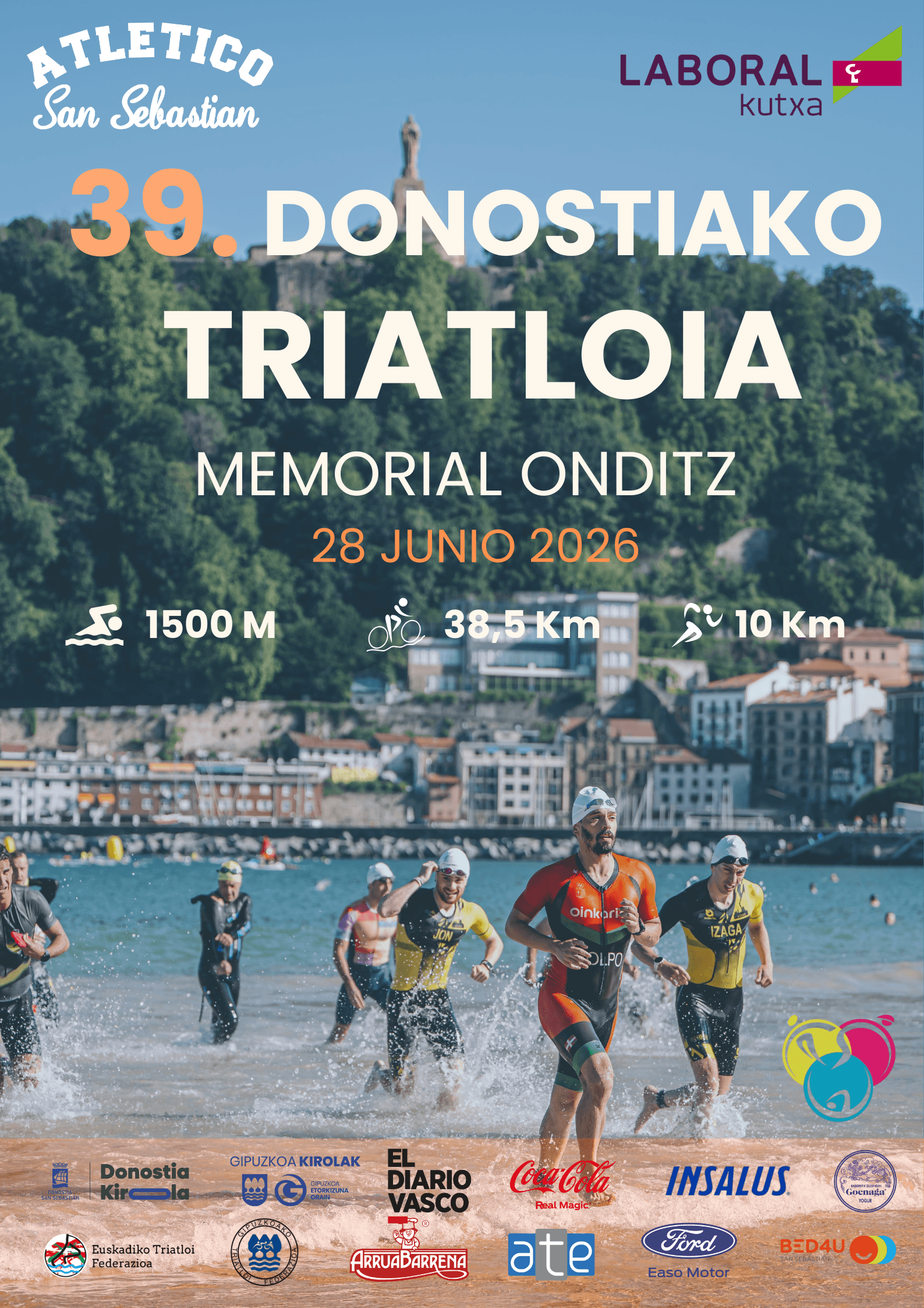 TRIATLO DE DONOSTIA, MEMORIAL ONDITZ 2026