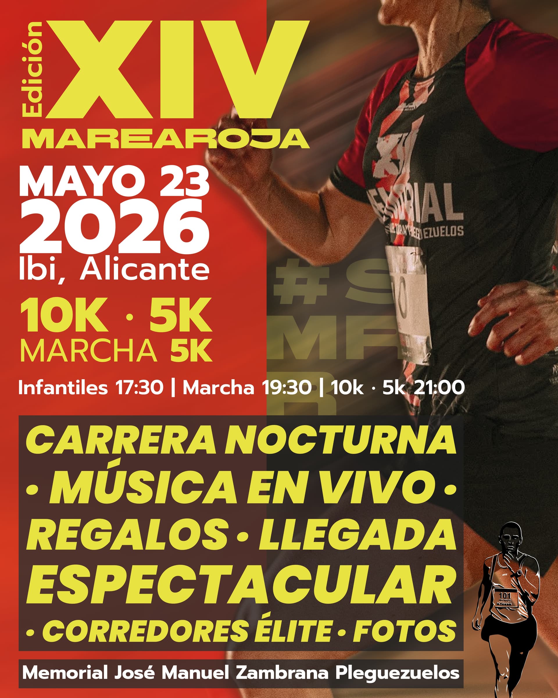 XIV Marea Roja 10 e 5K "Memorial José Manuel Zambrana Pleguezuelos"