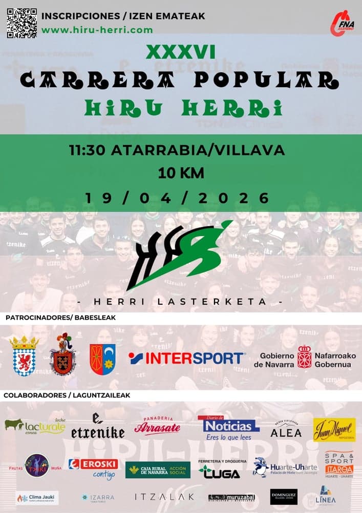 XXXVI Carrera Hiru-Herri 2026