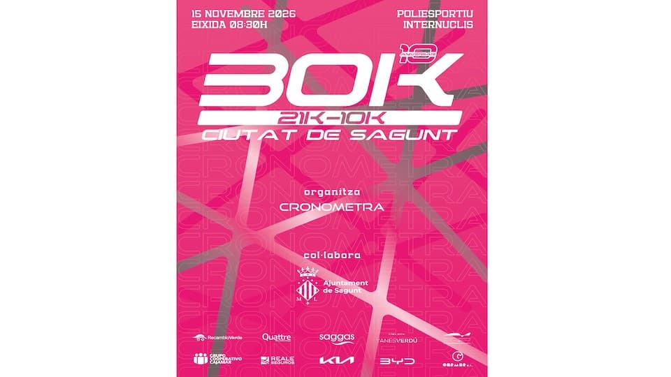 30K - 21K - 10K Ciutat de Sagunt 2026