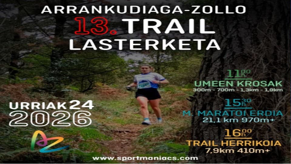 ARRANKUDIAGA-ZOLLO TRAIL LASTERKETA 2026